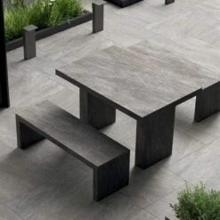 Ceres Slate Finish Outdoor Paving Tile 600mm X 600mm - All Colours -Build4less Shop Pebble table ca2369b0 27df 475e 9c6e