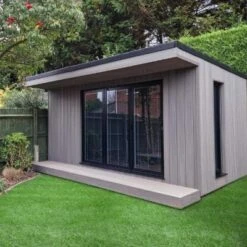 Piranha Premium Composite Cladding Board 150mm X 20mm X 3.6m - All Colours 10 Piranha Premium Composite Cladding Board 150mm X 20mm X 3.6m - All Colours -Build4less Shop Piranha Antique Grey Traditional Cladding Board used for Garden Room scaled 1