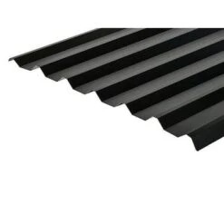 Cladco 34/1000 Box Profile PVC Plastisol Coated 0.7mm Metal Roof Sheet (Black) - All Sizes