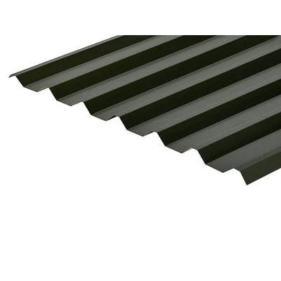 Cladco 34/1000 Box Profile Polyester Paint Coated 0.5mm Metal Roof Sheet (Juniper Green) - All Sizes 1 Cladco 34/1000 Box Profile Polyester Paint Coated 0.5mm Metal Roof Sheet (Juniper Green) - All Sizes