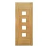 Pamplona Oak Prefinished Glazed Internal Fire Door FD30 - All Sizes