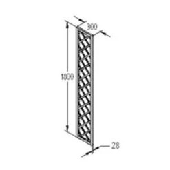 Forest Hidcote Lattice 180cm X 30cm -Build4less Shop RFL03 6 1