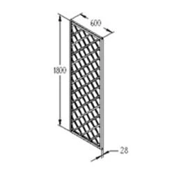 Forest Hidcote Lattice 180cm X 60cm -Build4less Shop RFL06 5 1