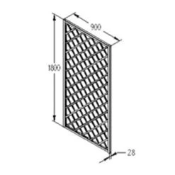 Forest Hidcote Lattice 180cm X 90cm -Build4less Shop RFL09 6 1