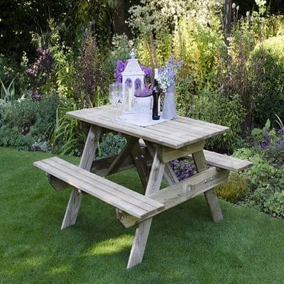 Forest Rectangular Picnic Table - All Sizes 1 Forest Rectangular Picnic Table - All Sizes