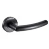Raven Latch Pack Door Handle - Matt Black