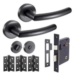 Raven Latch Pack Door Handle - Matt Black 9 Raven Latch Pack Door Handle - Matt Black -Build4less Shop Raven privacy pack lrg