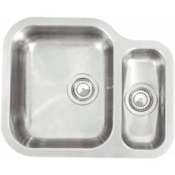 Reginox Alaska 1.5 Bowl Stainless Steel Undermount Kitchen Sink - All Style
