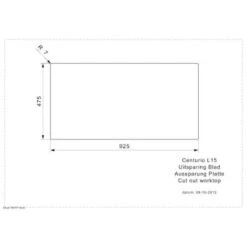 Elite Centurio L1.5 Stainless Steel Integrated Kitchen Sink -Build4less Shop ReginoxCenturioL1.5Bowl2