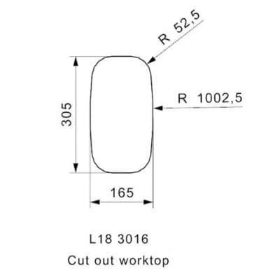 Comfort L183016OKG Stainless Steel Integrated Kitchen Sink 3 Comfort L183016OKG Stainless Steel Integrated Kitchen Sink - Image 3