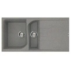 Ego 475 Elleci Granite 1.5 Bowl Kitchen Sink - All Colours -Build4less Shop ReginoxEgo475tt