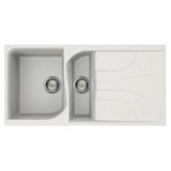 Ego 475 Elleci Granite 1.5 Bowl Kitchen Sink - All Colours -Build4less Shop ReginoxEgo475w