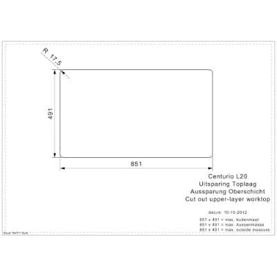 Elite Centurio L20 Stainless Steel Integrated Kitchen Sink 3 Elite Centurio L20 Stainless Steel Integrated Kitchen Sink - Image 3