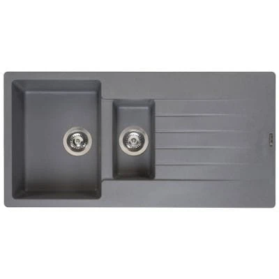 Harlem 1.5 Bowl Granite Composite Kitchen Sink - All Colours 2 Harlem 1.5 Bowl Granite Composite Kitchen Sink - All Colours - Image 2