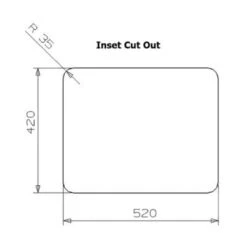 Kansas 50 X 40 Integrated Stainless Steel Kitchen Sink -Build4less Shop ReginoxKansas50x403