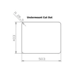 Kansas 50 X 40 Integrated Stainless Steel Kitchen Sink -Build4less Shop ReginoxKansas50x404