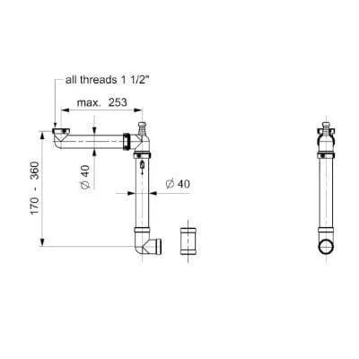 Panama Space Saving Siphon Kit 2 Panama Space Saving Siphon Kit - Image 2