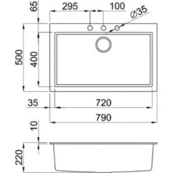 Quadra 130 Elleci Granite Kitchen Sink - All Colours -Build4less Shop ReginoxQuadra130