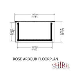 Rose Arbour - 4ft X 2ft (Pressure Treated) 11 Rose Arbour - 4ft X 2ft (Pressure Treated) -Build4less Shop RoseArbourFLOORPLAN 700x b2e34281 3629 435d 9833 54d2df566b1e