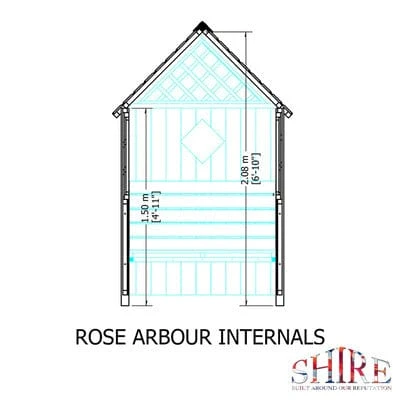 Rose Arbour - 4ft X 2ft (Pressure Treated) 5 Rose Arbour - 4ft X 2ft (Pressure Treated) - Image 5
