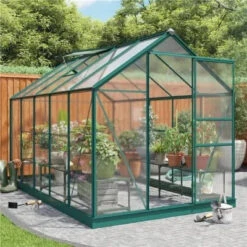 Rosette Hobby Aluminium Polycarbonate Greenhouse - All Sizes -Build4less Shop Rosette Hobby Aluminium Polycarbonate Greenhouse 6x10 Rosette 1692794871480