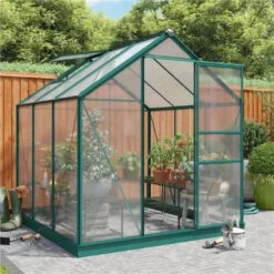 Rosette Hobby Aluminium Polycarbonate Greenhouse - All Sizes -Build4less Shop Rosette Hobby Aluminium Polycarbonate Greenhouse 6x6 Rosette 1692794909426