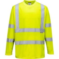 Portwest Hi-Vis Long Sleeved T-Shirt - All Sizes