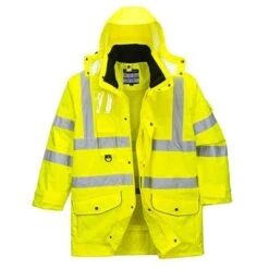 Portwest Hi-Vis 7-in-1 Traffic Jacket - All Sizes