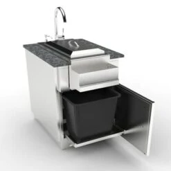 Sunstone Cabinet For Double Burner Or Cocktail Station (Right Opening) -Build4less Shop SAC20CSDR L4