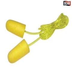 Foam Earplugs & Cord (6 Pairs)