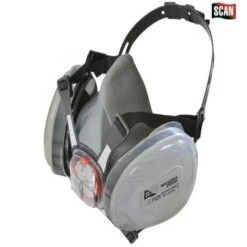 Twin Half Mask Respirator + P2 Dust Filter Cartridges X 2