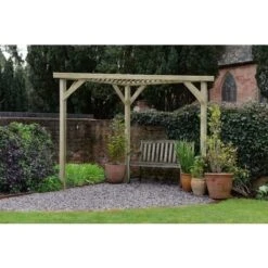 Forest Slatted Corner Pergola