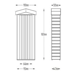 Forest Shiplap Apex Tall Garden Store - Pressure Treated -Build4less Shop SPATGS 12 1