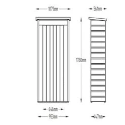 Forest Shiplap Pent Tall Garden Store - Pressure Treated -Build4less Shop SPPTGS 12 1