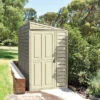 Saffron 4ft X 8ft Lean-To Vinyl Garden Shed With Foundation Kit