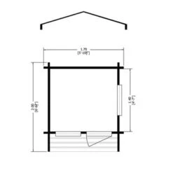 Salcey Playhouse - 6ft X 7ft -Build4less Shop Salcey6x7ftplan 700x 0d981465 69f3 4cac b716 26b50d36e1e7