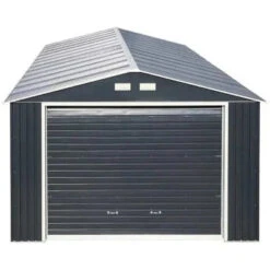 Sapphire Olympian Fronted Apex Metal Garage - All Sizes -Build4less Shop Sapphire 12x20ft Olympian Fronted Apex Metal Garage Sapphire 1692795486117