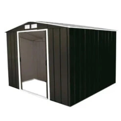 Sapphire Apex Metal Shed -Build4less Shop Sapphire 8x8ft Apex Metal Shed Grey Sapphire 1692795585207