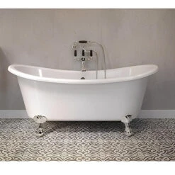 Aqua Blenheim Double Ended Freestanding Bath - 1640mm X 700mm