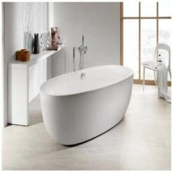 Roca Virginia Freestanding Acrylic Bath - Waste & Overflow - 1700 X 800mm -Build4less Shop Screenshot2023 02 10134741 1