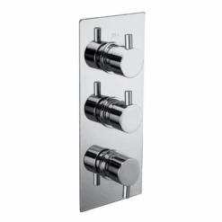Aqua Pure Triple Concealed 2-Way Chrome Thermostatic Shower Valve