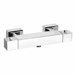 Aqua Cubix Exposed Chrome Thermostatic Shower Valve