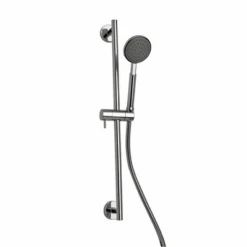 Aqua Pure Chrome Slide Rail Kit W/ Luxury Hand Shower And 600mm Double Seam Hose