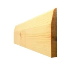 Skirting Board Redwood Timber Chamfered/Pencil Round - 19mm X 100mm X 1m