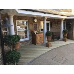 Slip Resistant Heavy Duty Natural Finish Decking Board - 32mm X 150mm X 3.6m -Build4less Shop Slipresistantdecking3