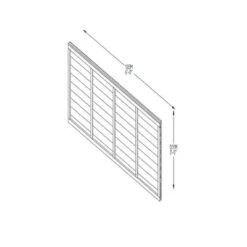 6ft X 3ft Pressure Treated Superlap Fence Panel -Build4less Shop TPSUPER63PTR 4 1