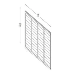6ft X 5ft Pressure Treated Superlap Fence Panel -Build4less Shop TPSUPER65PTR 4 1