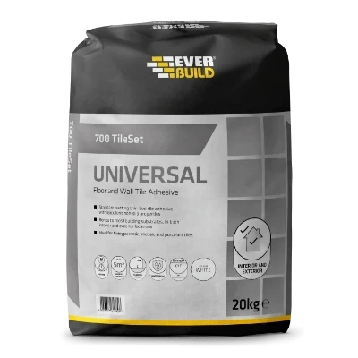 Everbuild 700 TileSet Universal Tile Adhesive X 20Kg (White) 1 Everbuild 700 TileSet Universal Tile Adhesive X 20Kg (White)