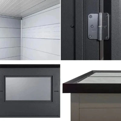 Telluria Eleganto Heavy Duty Steel Shed - All Sizes 11 Telluria Eleganto Heavy Duty Steel Shed - All Sizes - Image 11