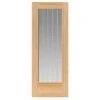 Cottage Thames Oak 1 Light Pre Finished Glazed Internal Fire Door FD30 - All Sizes